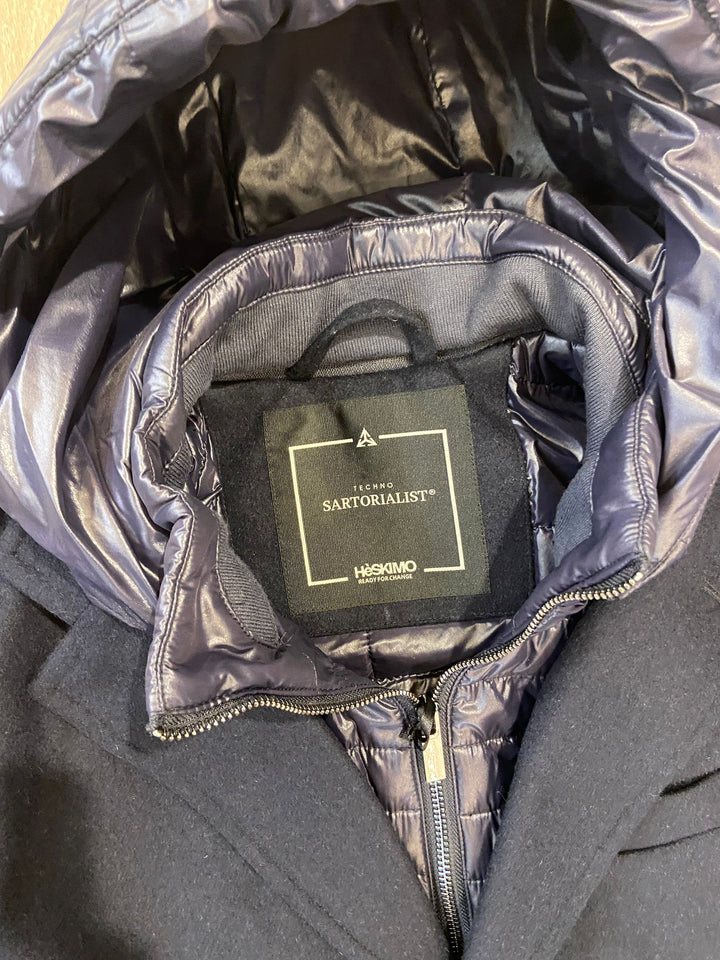 CAPPOTTO SARTORIALE TWILL BLU