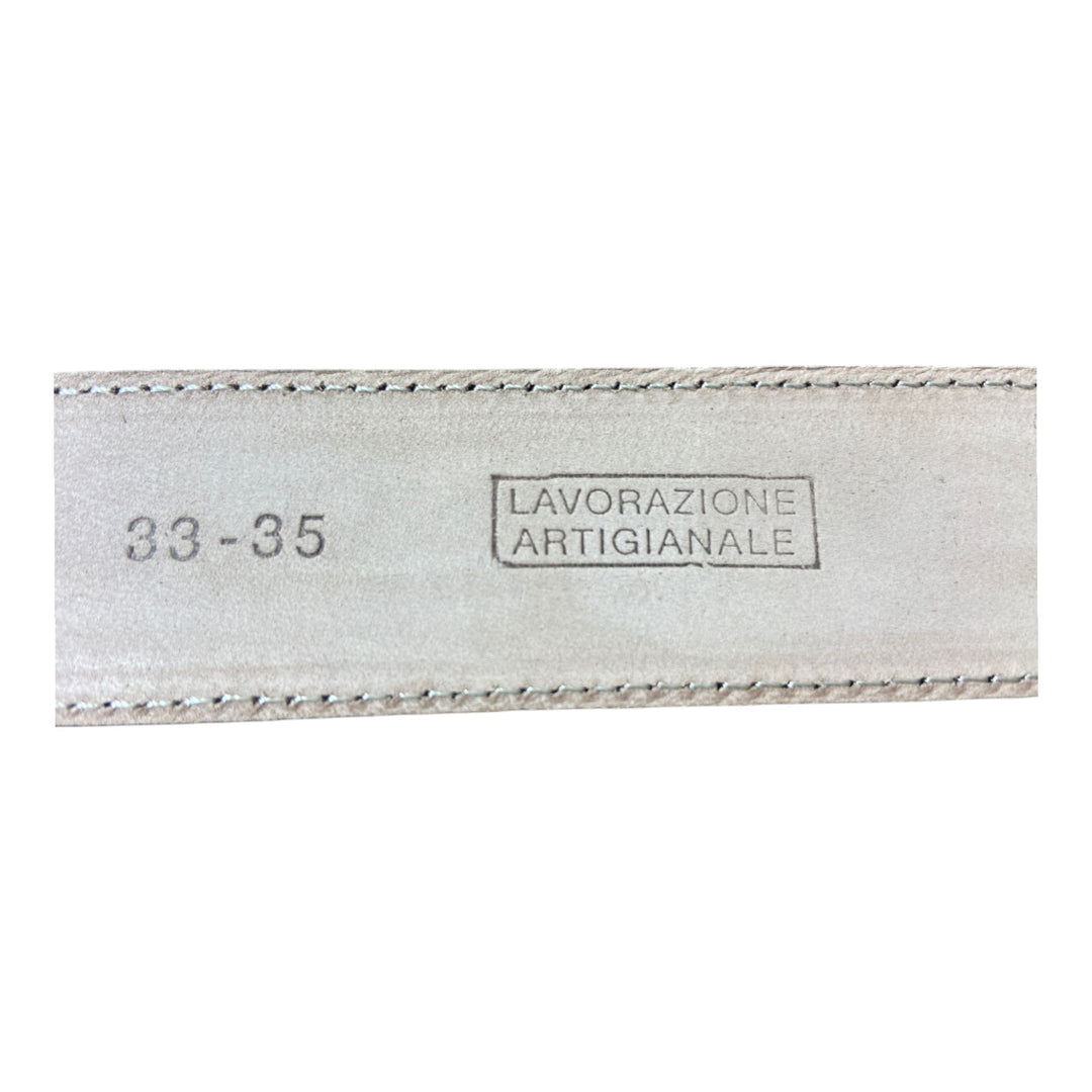 CEINTURE EN CUIR VÉRITABLE BOTTOLATA BLEU