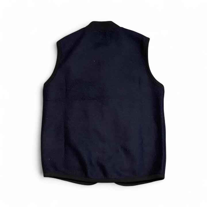 GILET EN LAINE VEST WOLF BLEU