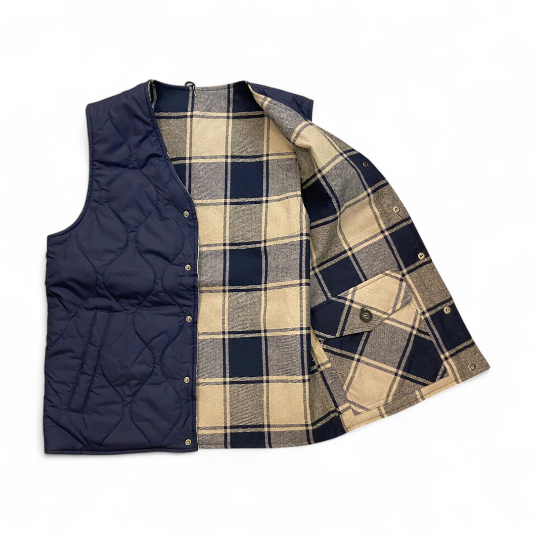 GILET TRAPUNTATO REVERSIBILE BLU