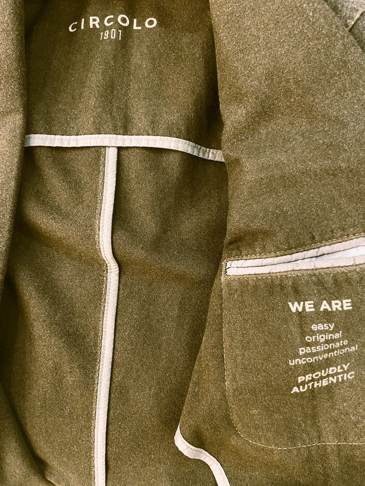 BLAZER G.DYED WOOL VERDE