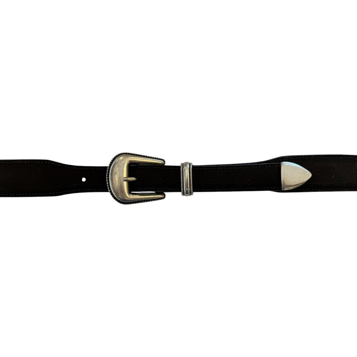 CINTURA IN PELLE SCAMOSCIATA TESTA DI MORO