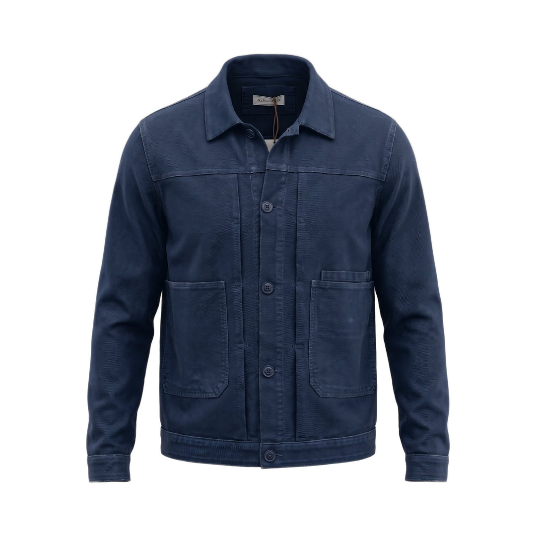 Aiburai OVERSHIRT MARTE FUSTAGNO NAVY Blu - foto 1