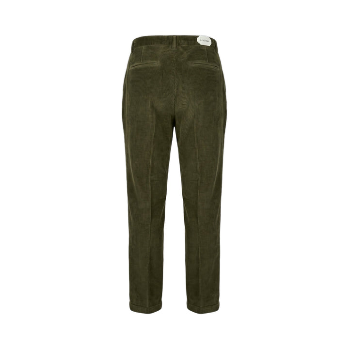 Aiburai PANTALONE URANO VELLUTO MILITARY Verde - foto 2