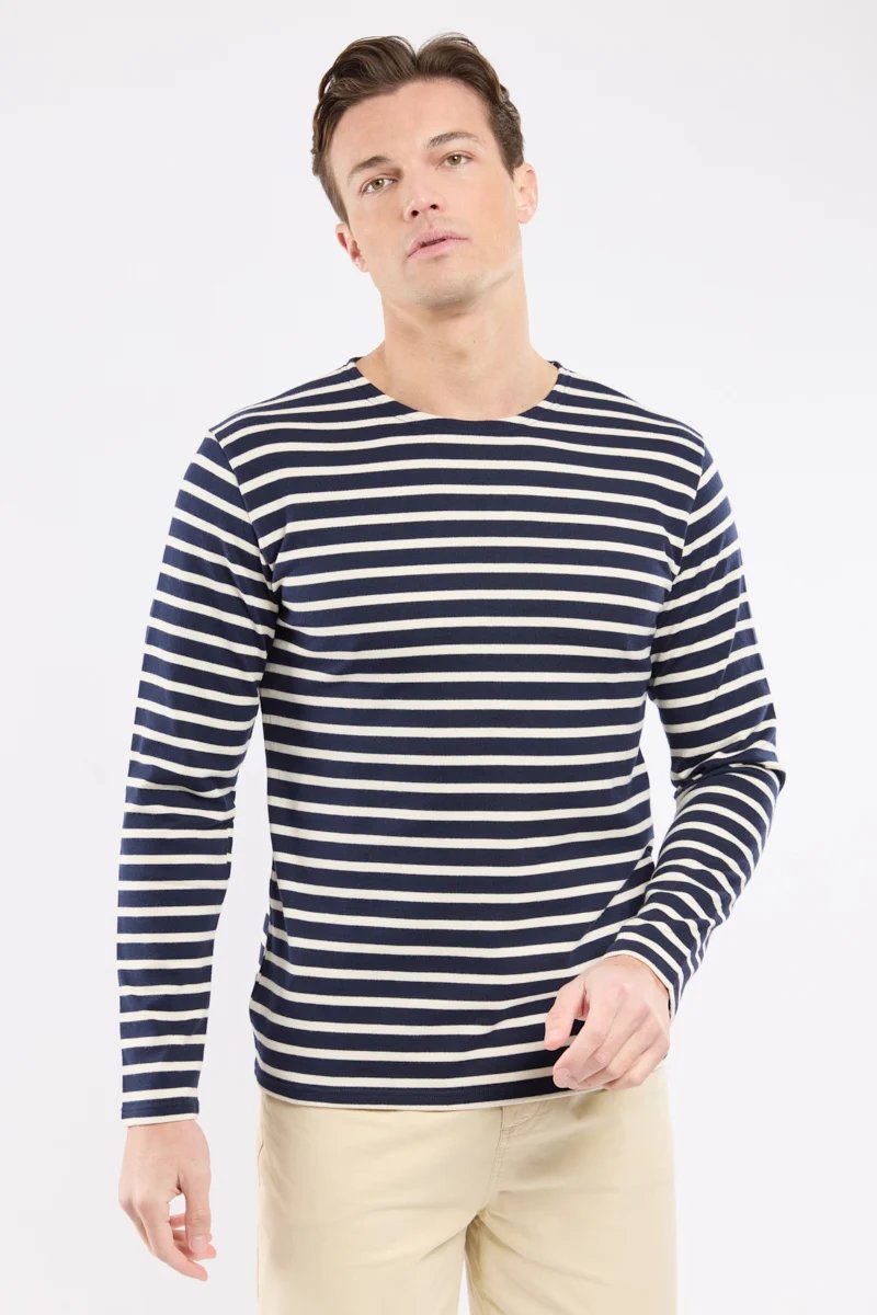 Armor lux Marinière ML Héritage BIO GOTS Rich navy/Nature Blu Marino/Naturale Blu - foto 3