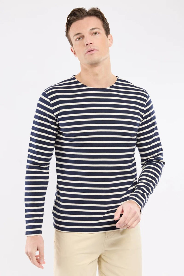 Armor lux Marinière ML Héritage BIO GOTS Rich navy/Nature Blu Marino/Naturale Blu - foto 3