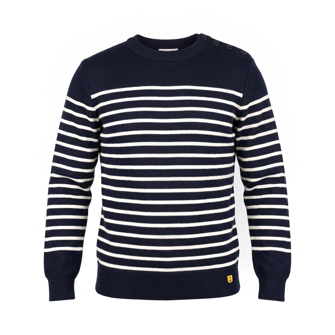 Armor lux Pull marin Molène Héritage Homme Navire/Nature Blu Marino/Naturale Blu - foto 1