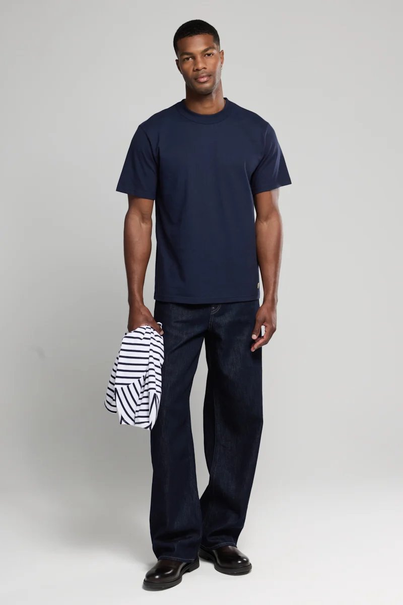 Armor lux T-shirt Callac Bio gots Navire Blu Marino Blu - foto 2