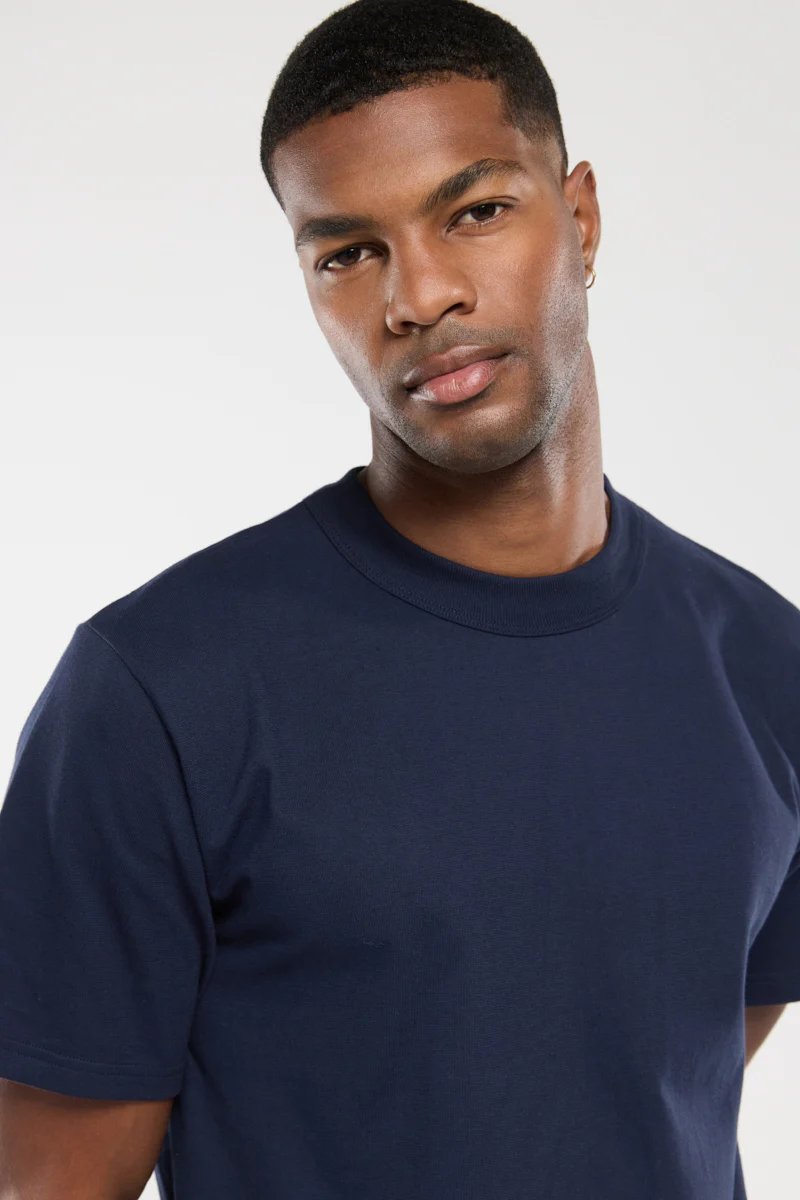 Armor lux T-shirt Callac Bio gots Navire Blu Marino Blu - foto 5