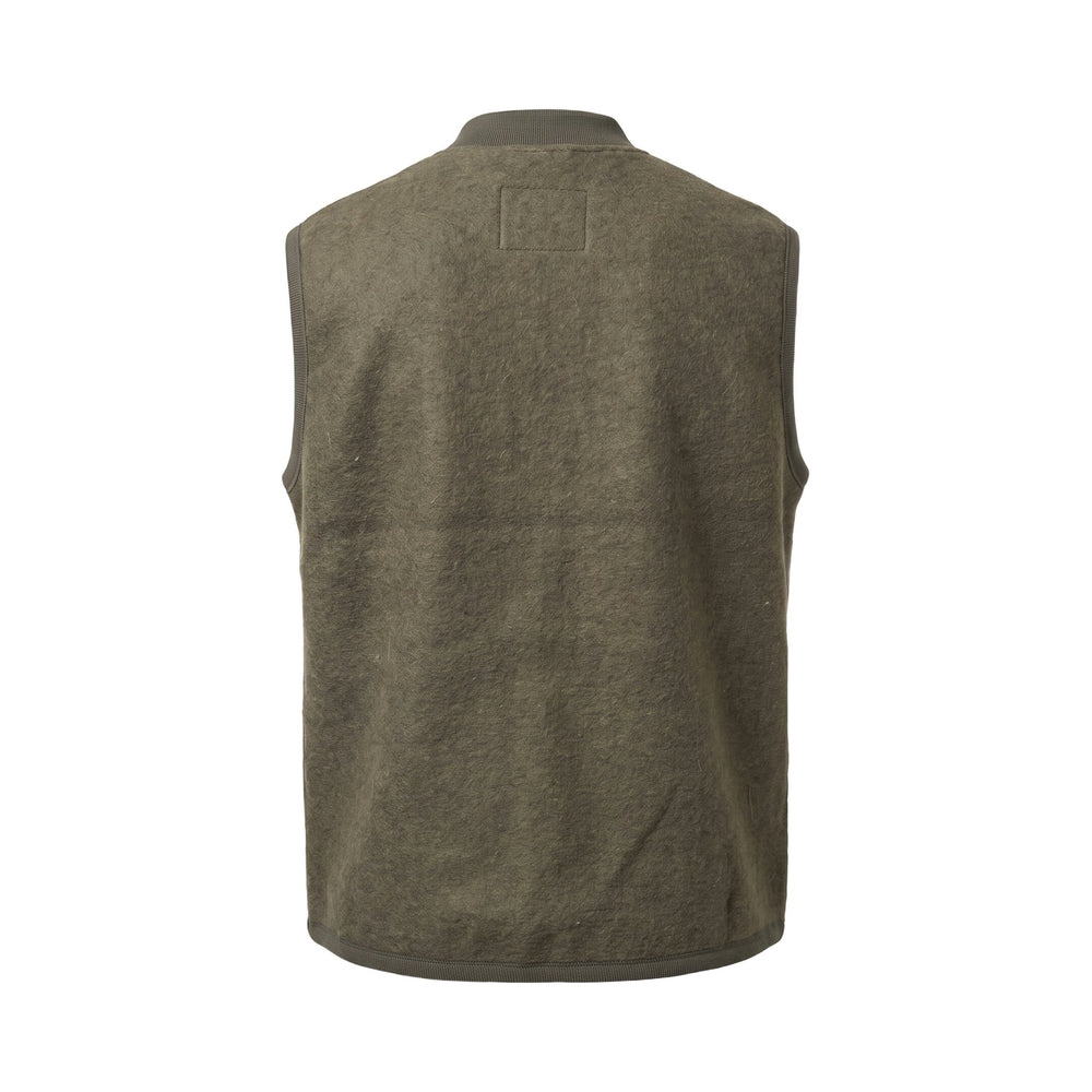 Bl'ker Vintage BOILED WOOL VEST WOLF GREEN Verde - foto 2