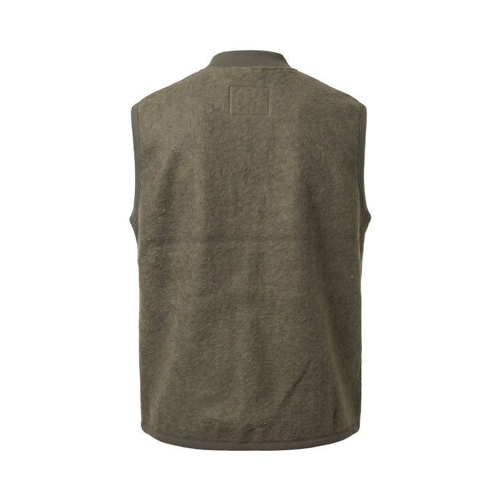 Bl'ker Vintage BOILED WOOL VEST WOLF GREEN Verde - foto 2