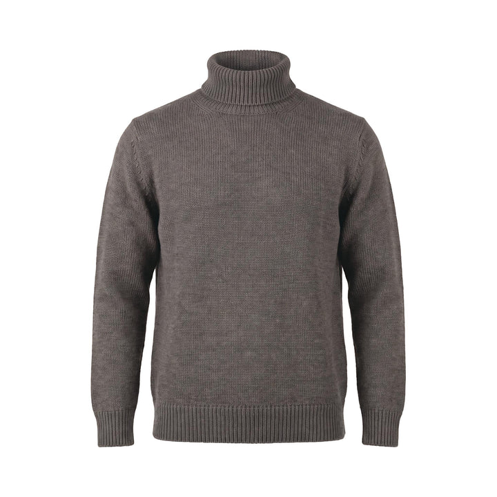 Bl'ker Vintage MAGLIONE COLLO ALTO FINEZZA5 MERINOS STEVE BROWN Marrone - foto 1