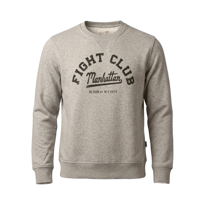 Bl'ker Vintage SWEATSHIRT FIGHT CLUB MANHATTAN GREY MELANGE Grigio - foto 1