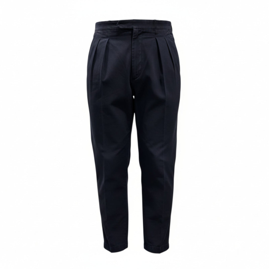 PANTALONI PORTOBELLO in COTONE BLU
