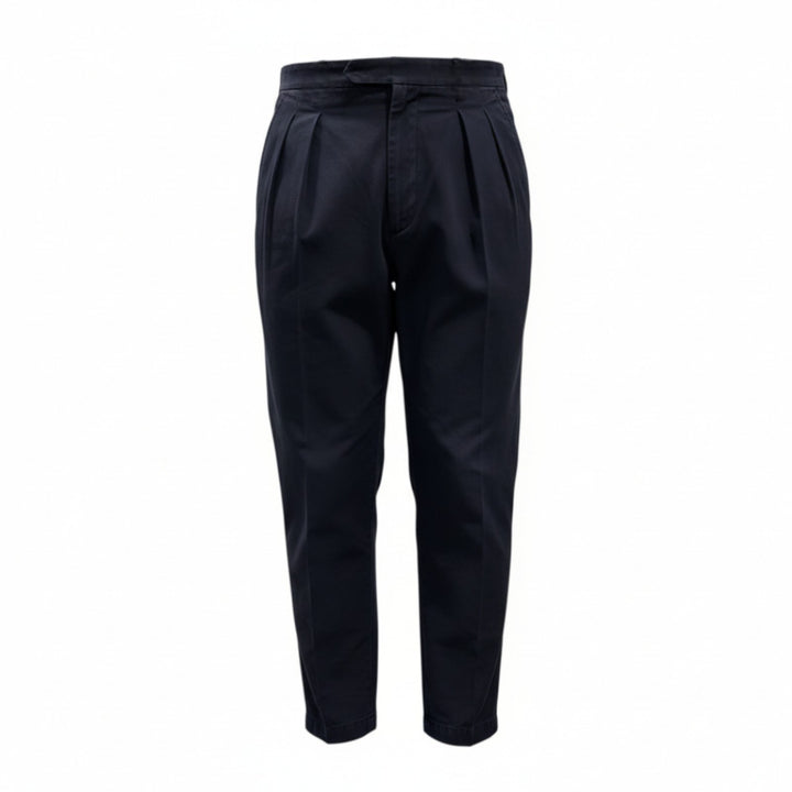 PANTALONI PORTOBELLO in COTONE BLU
