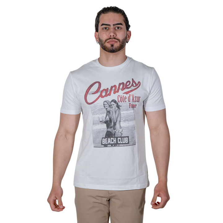 T-SHIRT STAMPA CANNES WHITE