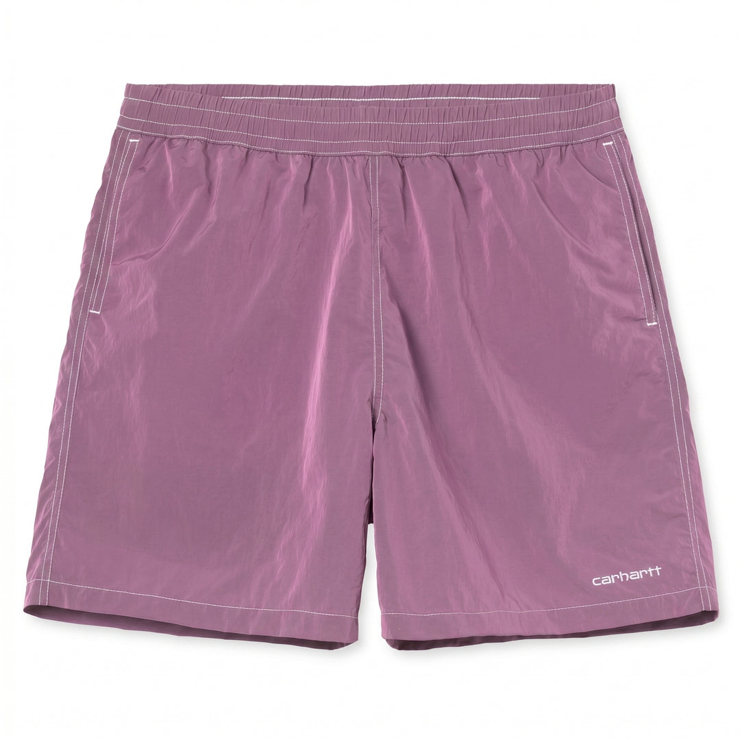 Bañador Carhartt Wip Canby en color morado suave / blanco rosado - foto 1