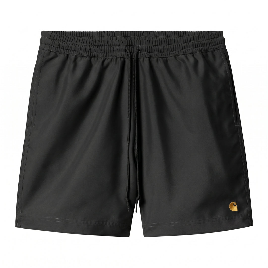Bañador Carhartt Wip Chase negro/dorado - foto 1