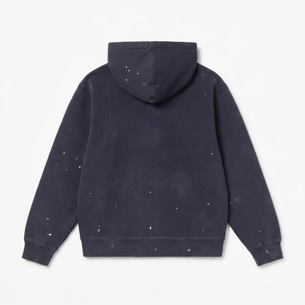 Carhartt Wip HOODED PAINTER JACKET DARK NAVY DESTROY WASH SPLATTER Blu - foto 2