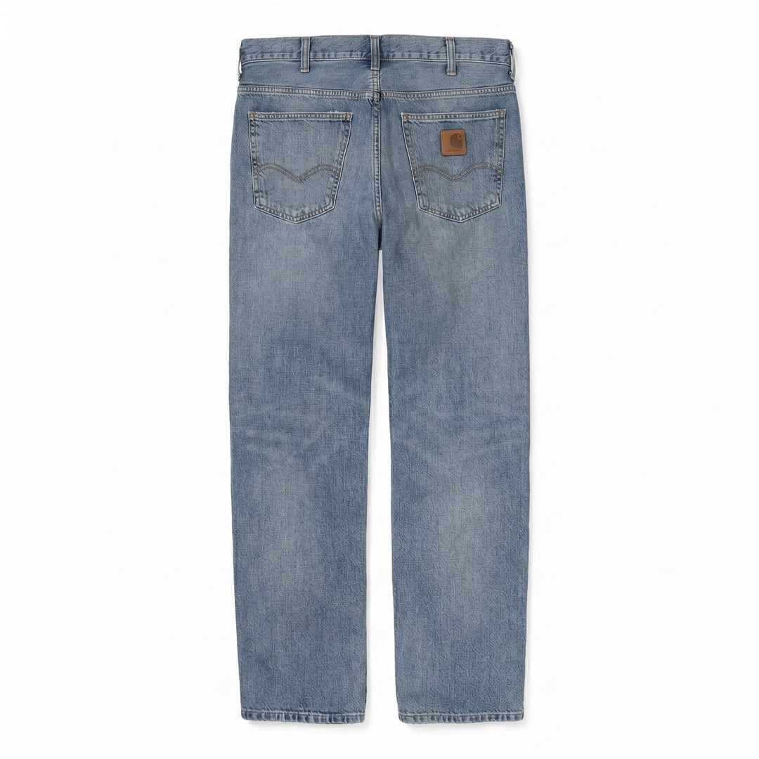 Carhartt Wip MARLOW PANT BLUE WORN BLEACHED Blu - foto 1