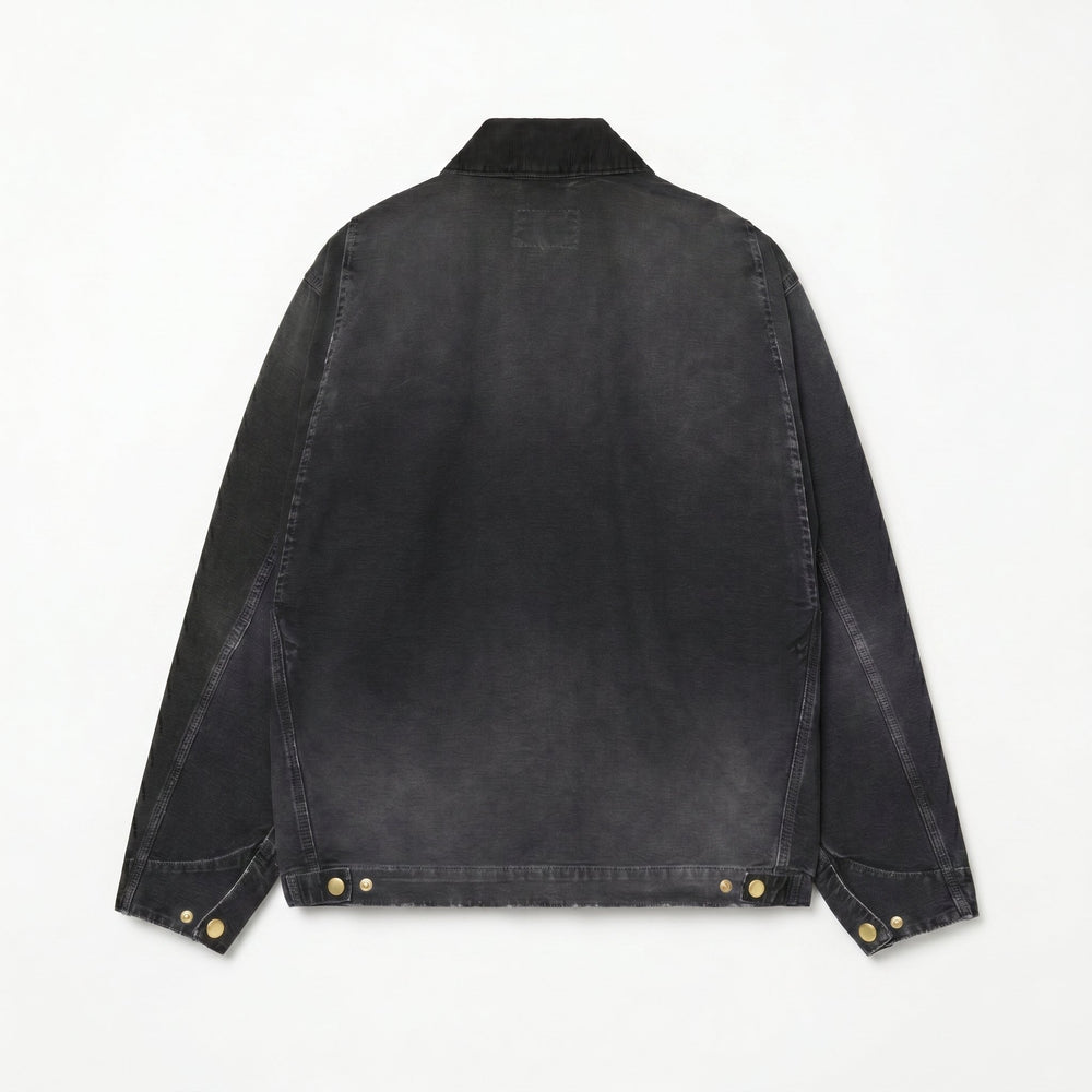Carhartt Wip OG DETROIT JACKET BLACK DESTROY WASH Nero - foto 2