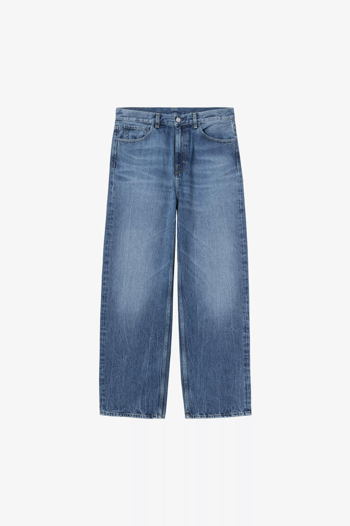 Carhartt Wip PAYSON PANT 15.75 OZ BLUE MARBLE USED WASH Blu - foto 2