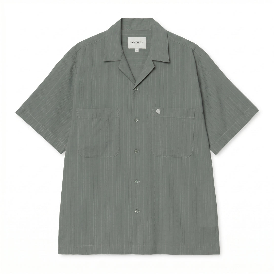 Chemise Carhartt Wip S/S Gareth, vert velours - photo 1