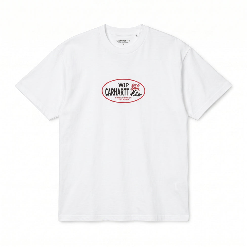 T-shirt Carhartt Wip S/S Harlequin BBQ blanc - photo 2