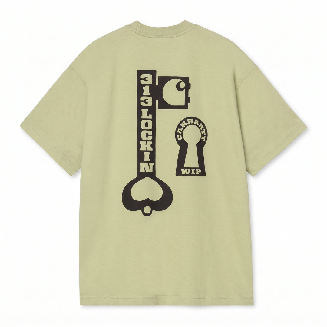 T-shirt Carhartt Wip S/S Locked, vert Gentle Green - photo 2