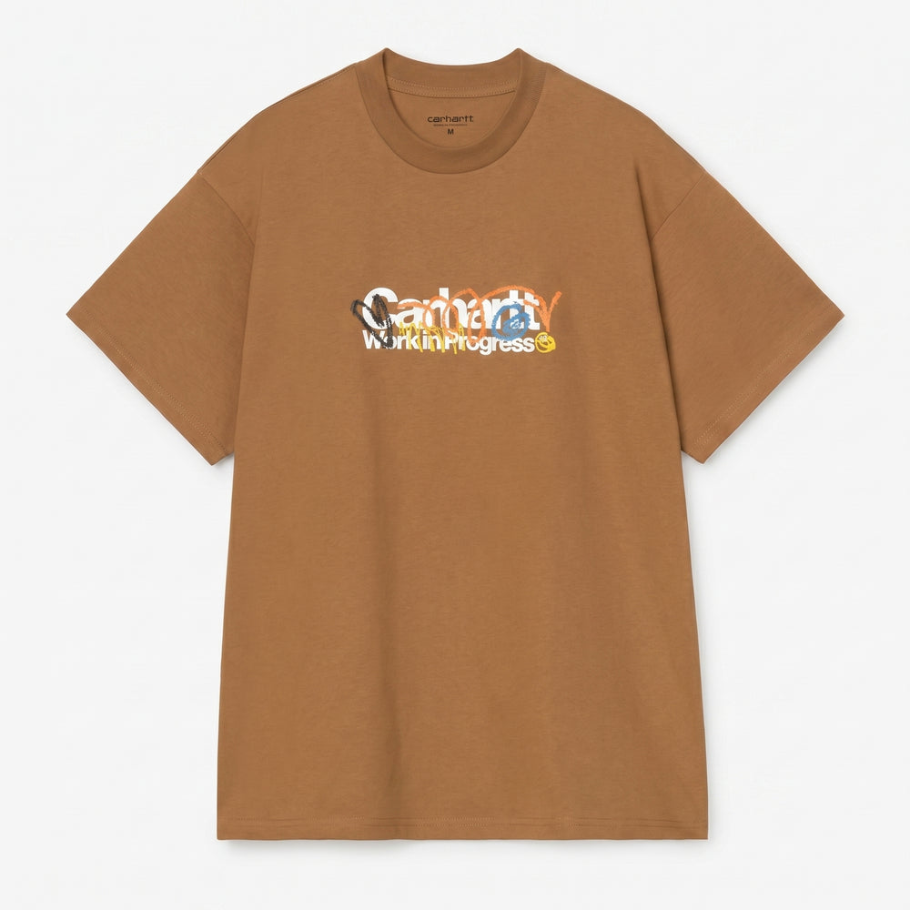T-shirt Carhartt Wip S/S Primary Hamilton Brown marron - photo 1