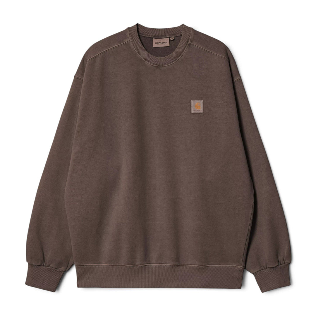 Carhartt Wip VISTA SWEAT TOBACCO GARMENT DYED Marrone - foto 1