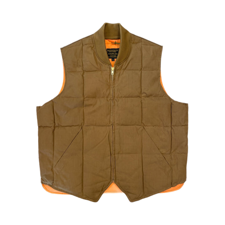 Chesapeake's DOWN VEST SEATTLE HBT WAXED KHAKY Marrone - foto 1