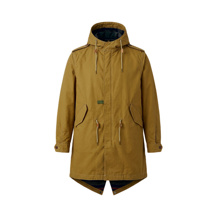 Chesapeake's M-51 GABARDINE PARKA WAXED KHAKY GREEN Verde - foto 1