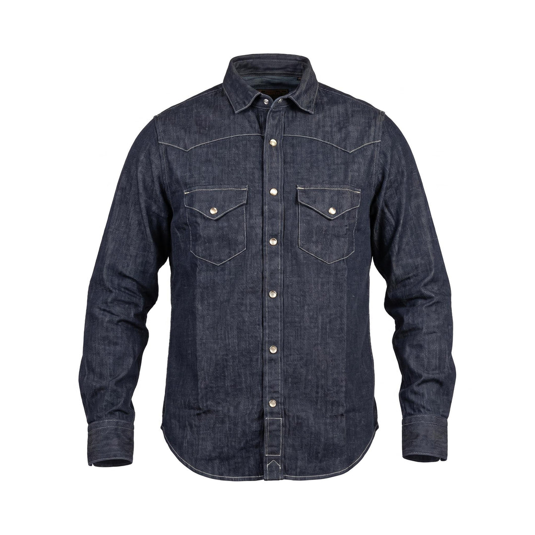 Chesapeake's WESTERN DENIM SHIRT FLAGSTAFF RINSED Blu - foto 1