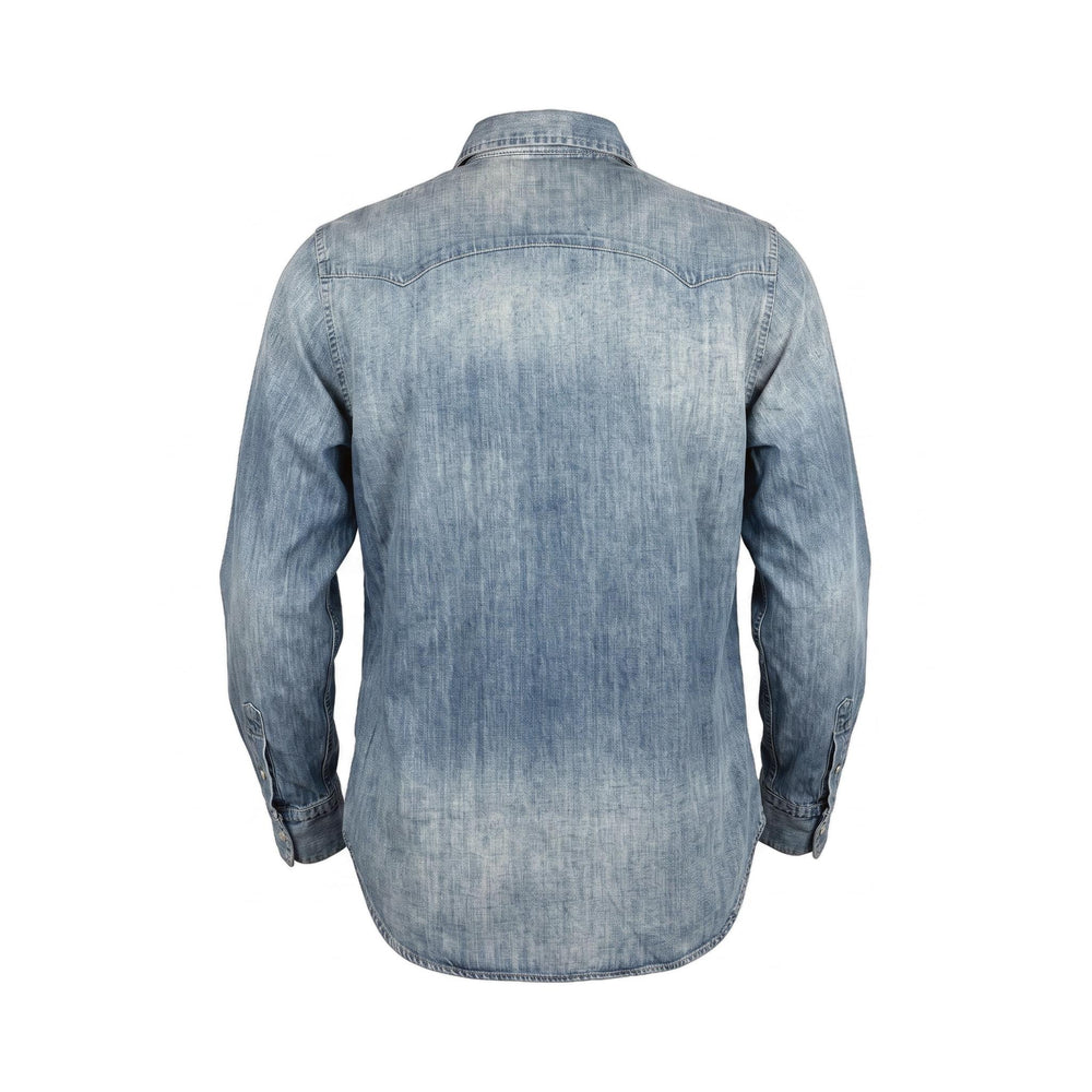 Chesapeake's WESTERN DENIM SHIRT FLAGSTAFF STONE BLEACH Blu - foto 2