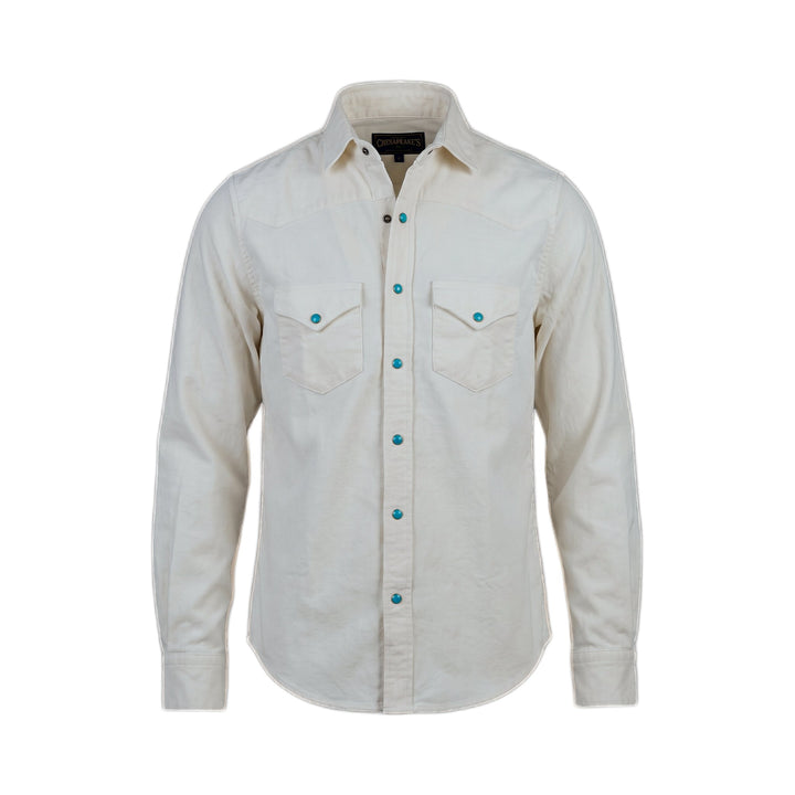 Chesapeake's WESTERN VELVET SHIRT FLAGSTAFF CREAM Bianco - foto 1