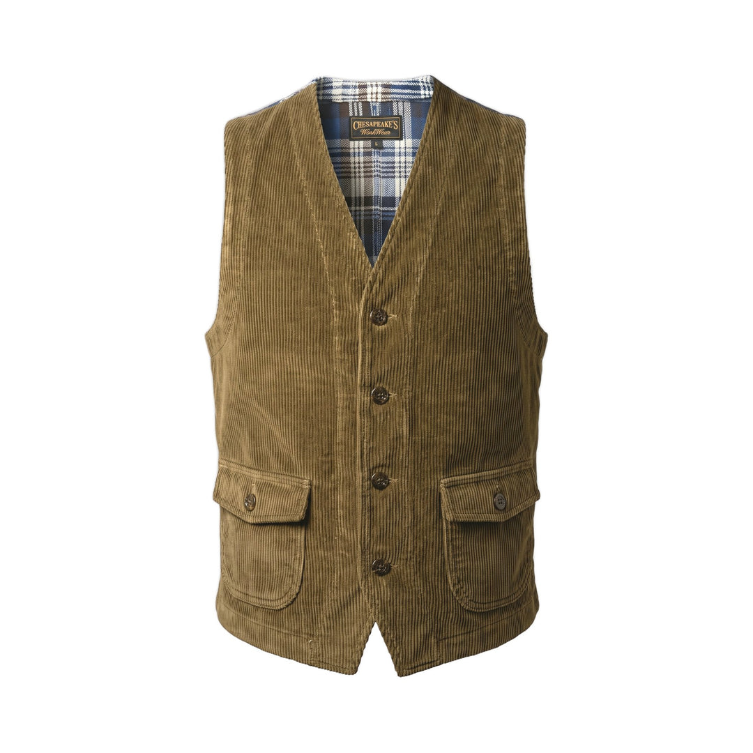 Work Vest St. Michel gilet in velluto a coste Chesapeake's, vista frontale