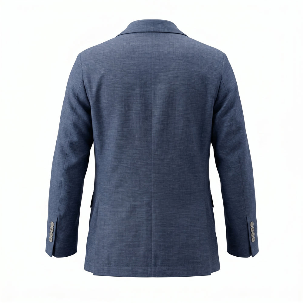 Circolo 1901: chaqueta de algodón, lino y denim azul - foto 2