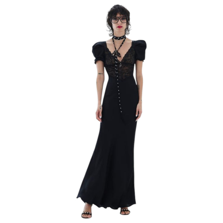 LONG GOWN TARA BLACK