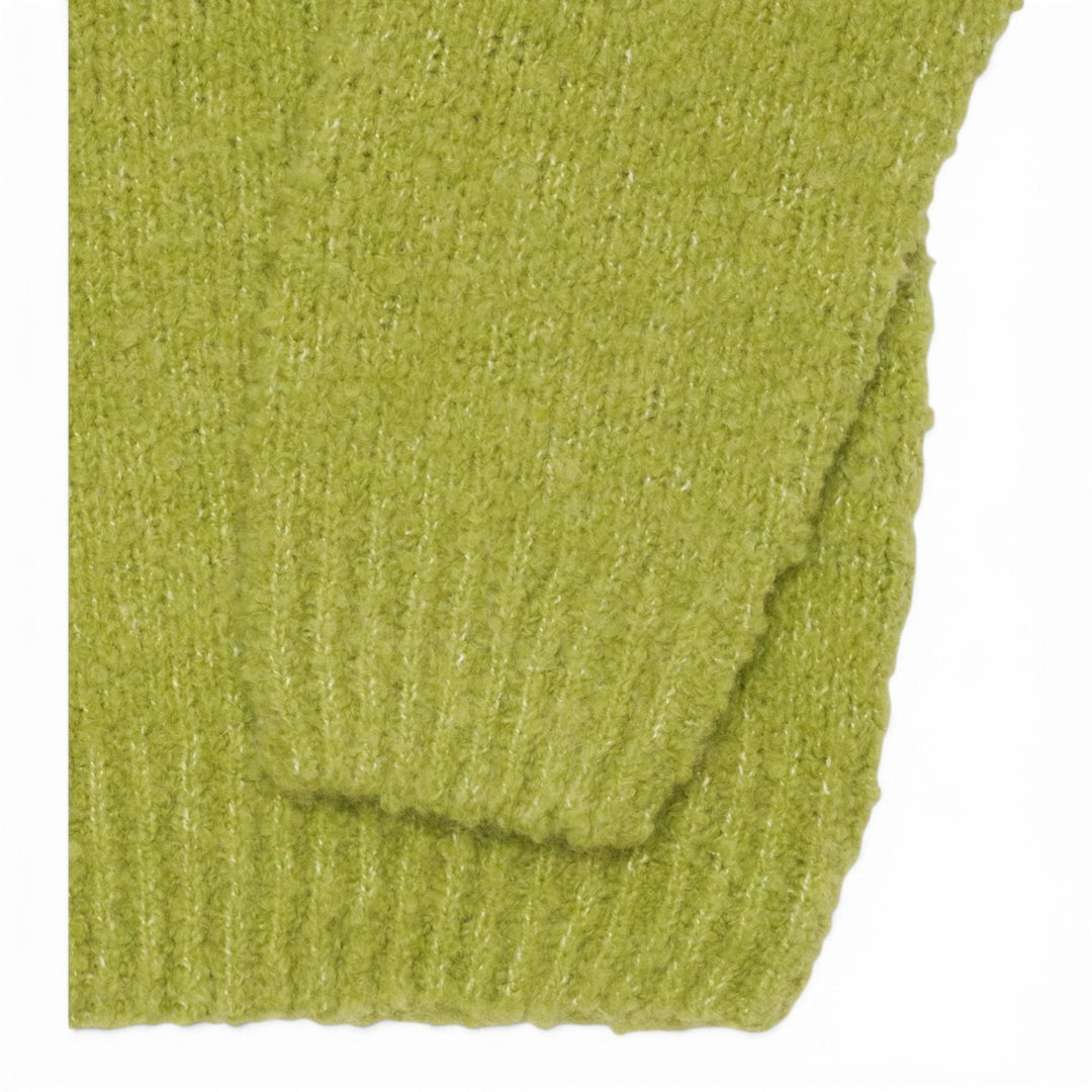 Edwin DUN TEXTURED SWEATER PEA Verde - foto 7
