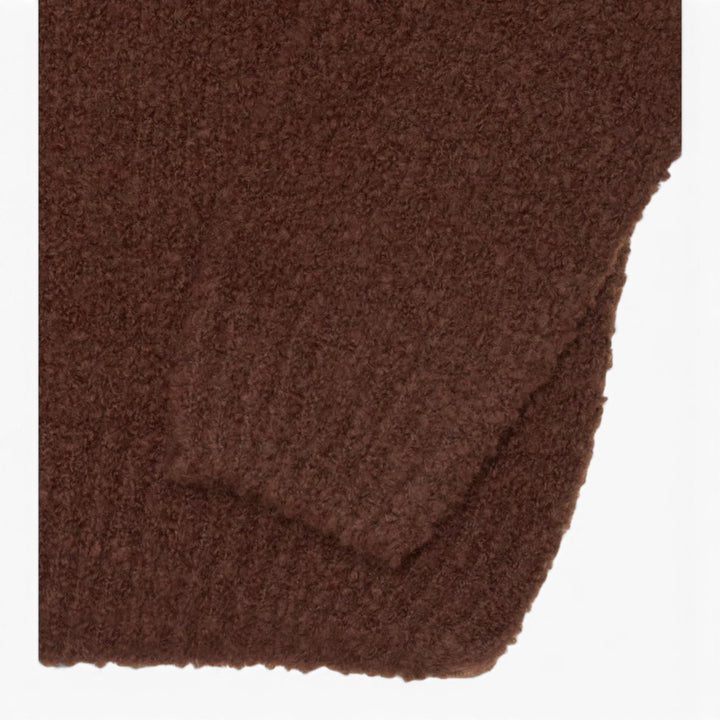 Edwin DUN TEXTURED SWEATER RUM RAISIN Marrone - foto 8