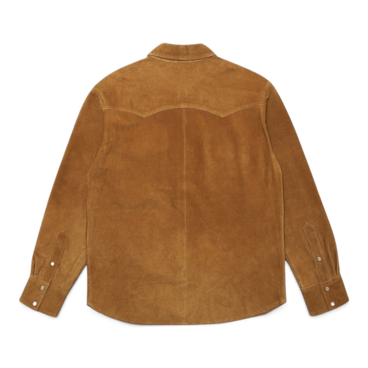 Edwin WESTERN SUEDE SHIRT LS JAPAN BROWN Marrone - foto 4