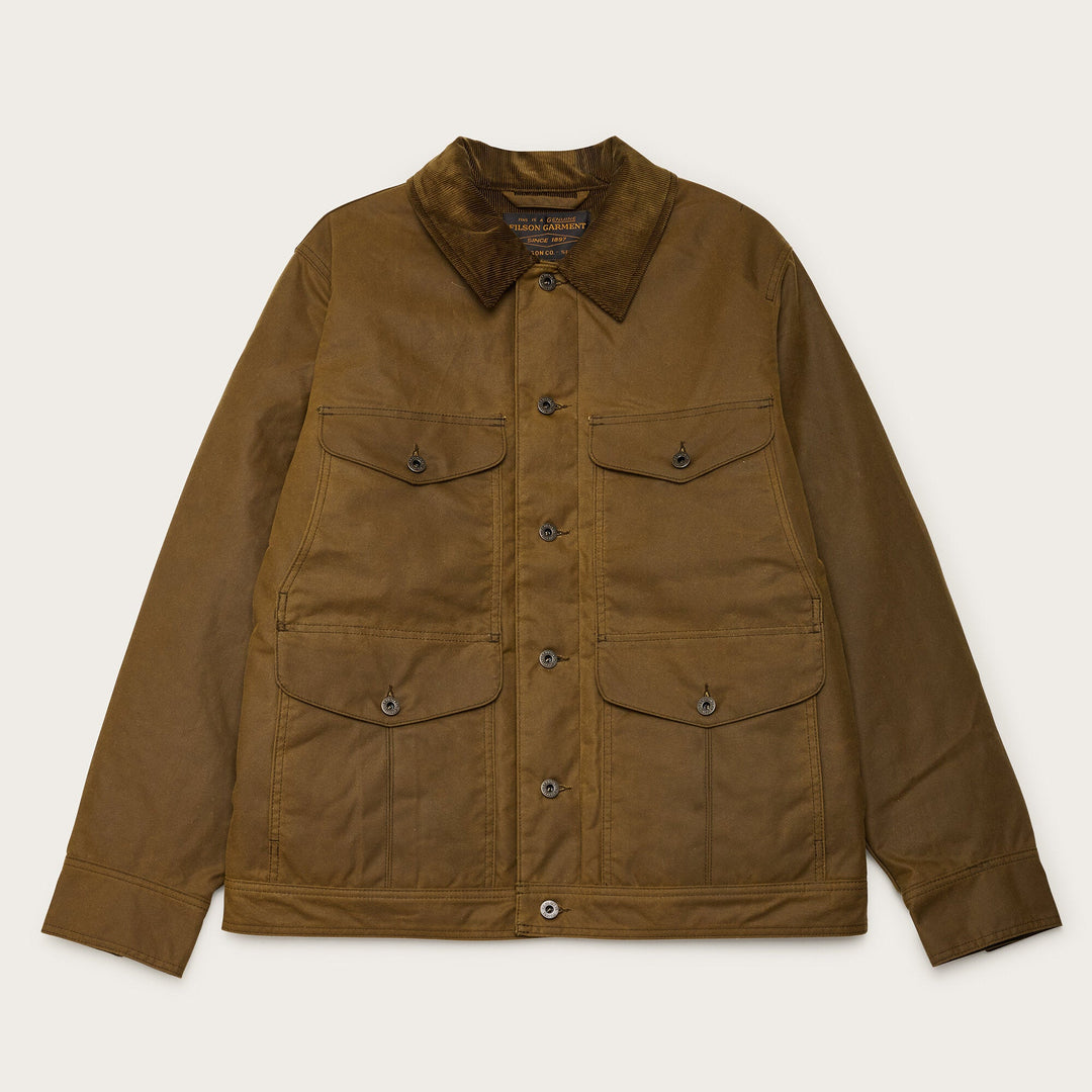 Filson Shelter Cloth Journeyman Jacket Dark Tan Marrone - foto 1