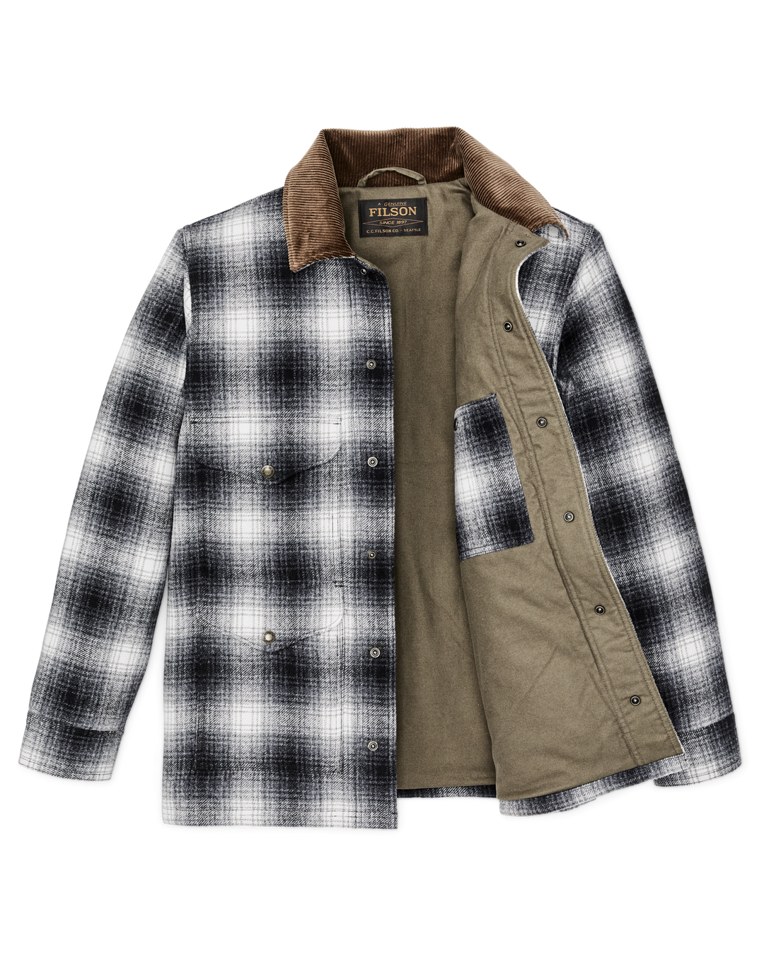 Filson Spokane Insulated Cruiser Charcoal Ombre Grigio - foto 4