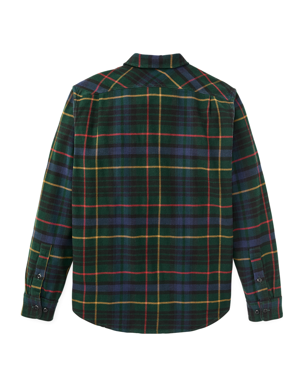 Filson Vintage Flannel Work Shirt Green/Navy Plaid Verde - foto 5