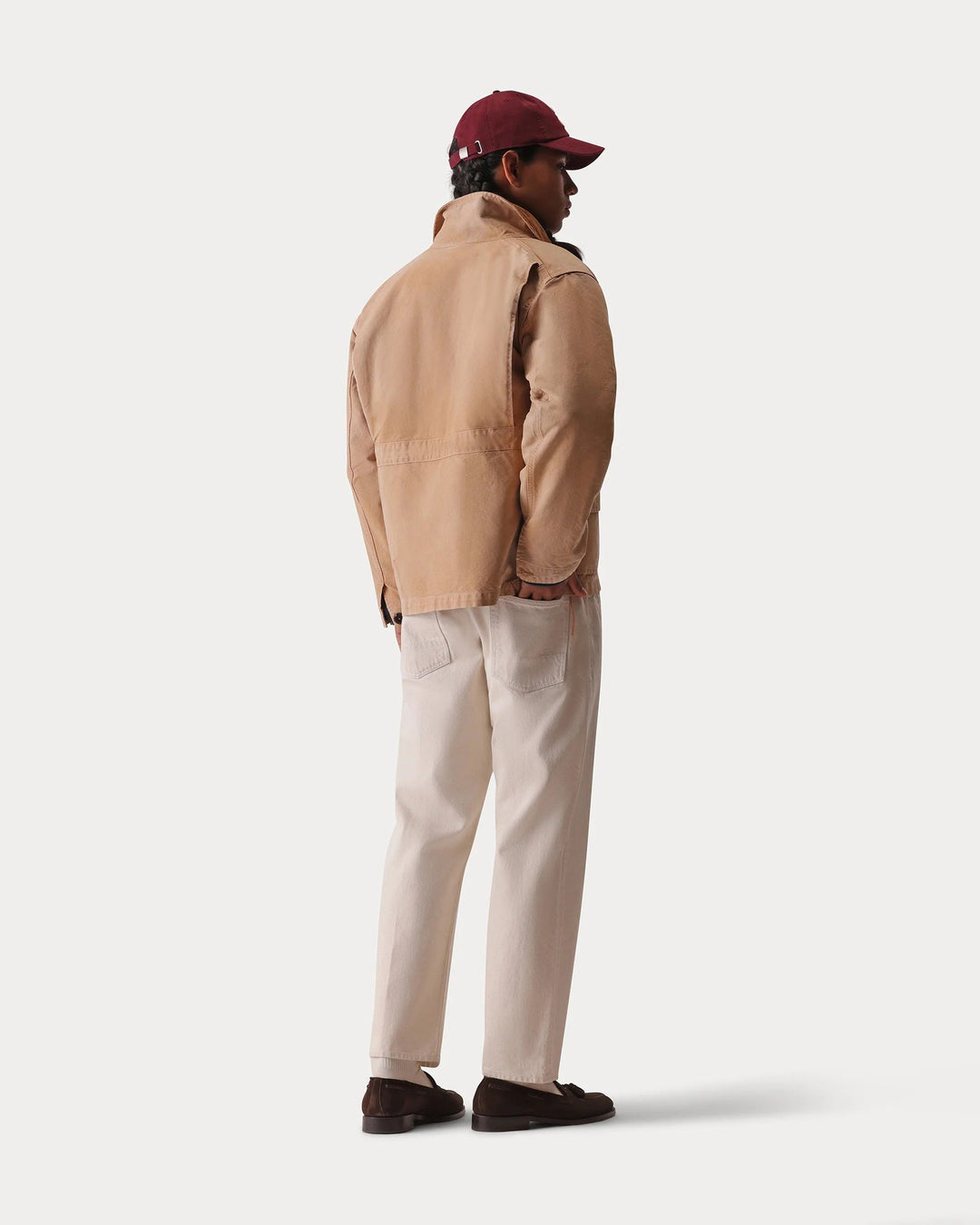 Fortela BLANCKETT GIACCA IN COTONE SOLARIZZATO CON GILET INTERNO BEIGE Beige - foto 9