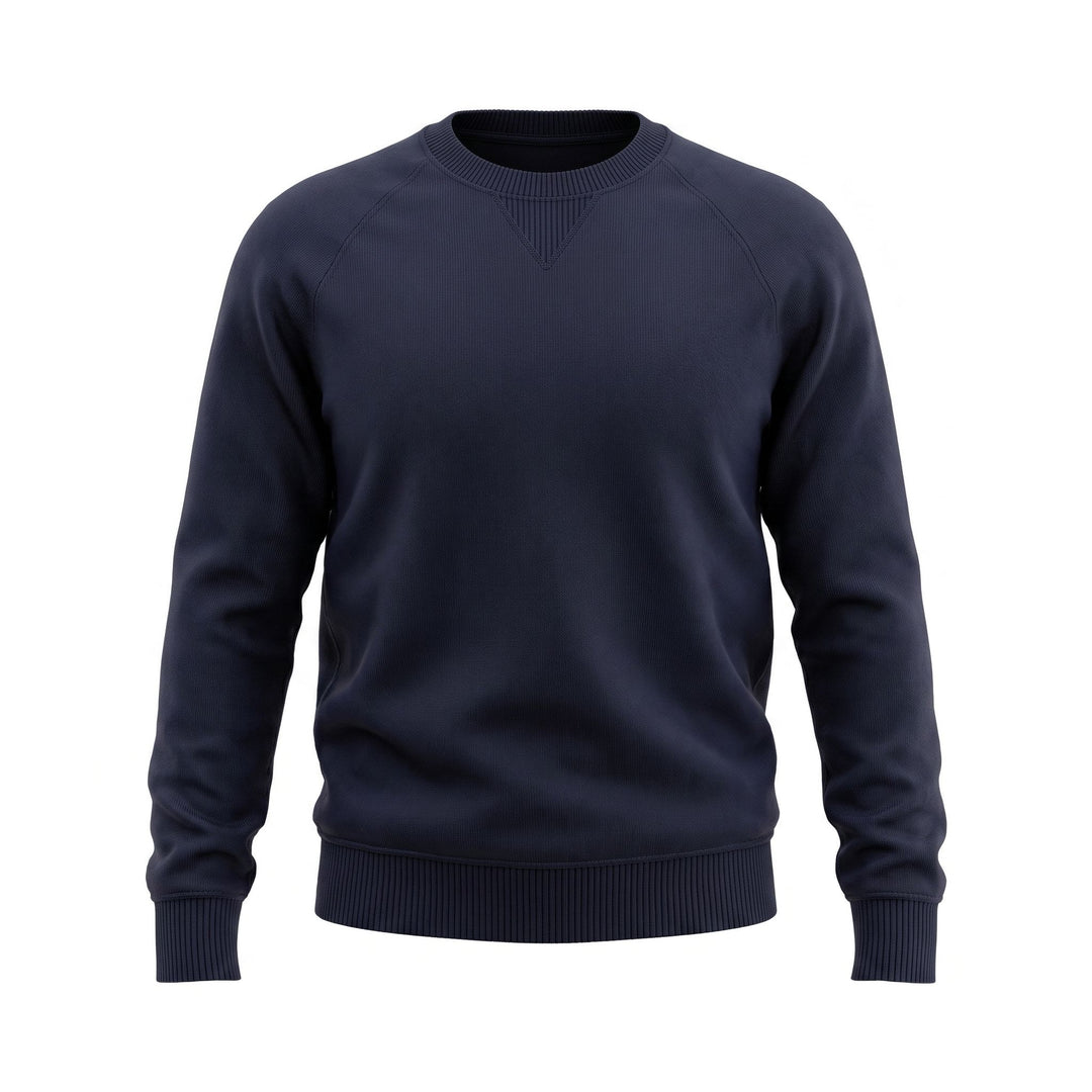 Fortela HARVARD MAGLIONE GIROCOLLO LANA MANICHE REGLAN NAVY Blu - foto 1