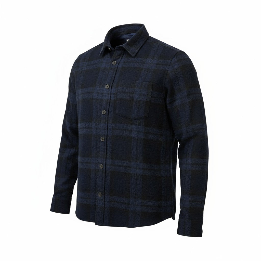 CAMICIA UOMO IMBOTTITA BLU