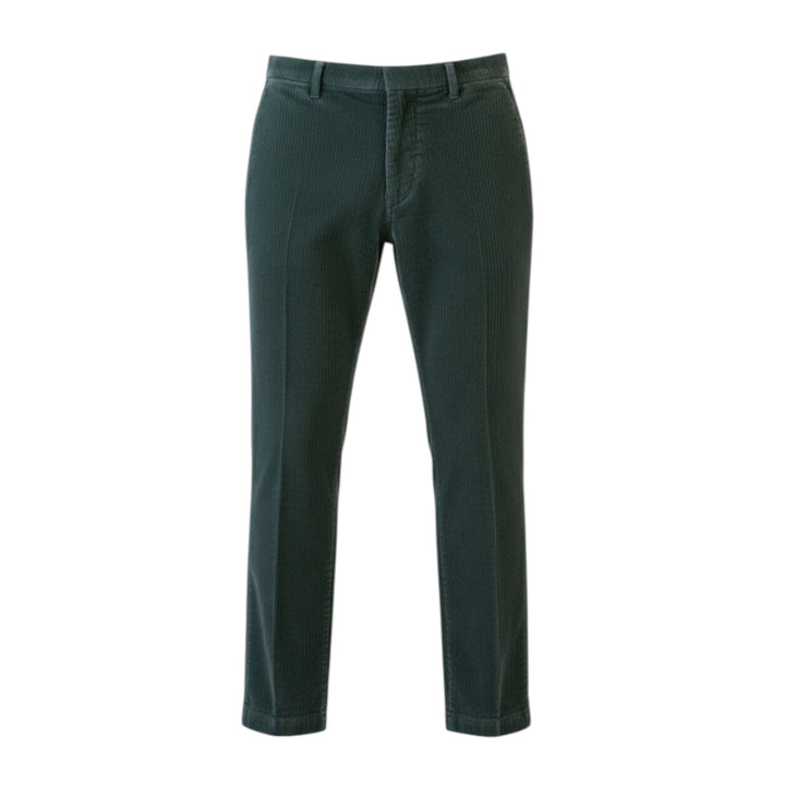 Pantalone in Velluto Tasche America Corto Verde