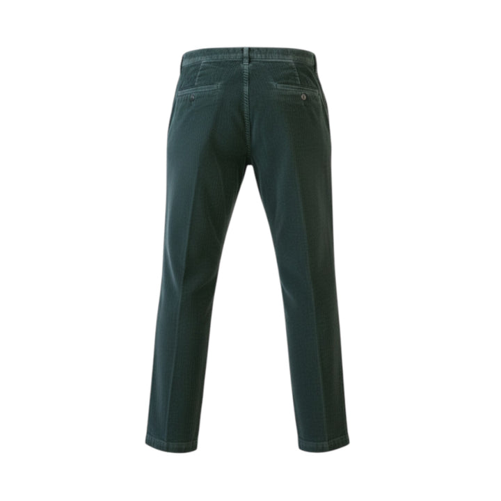 Pantalone in Velluto Tasche America Corto Verde